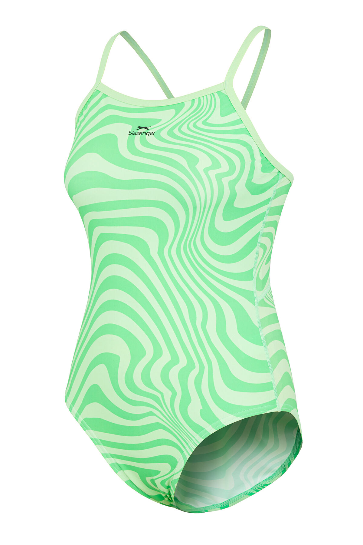 Slazenger Thinstrap Kadın Yüzücü Yeşil Mayo