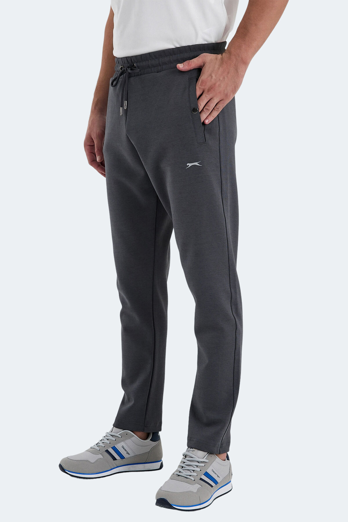 Slazenger VAIVA IN Erkek Cepli Koyu Gri Eşofman Altı