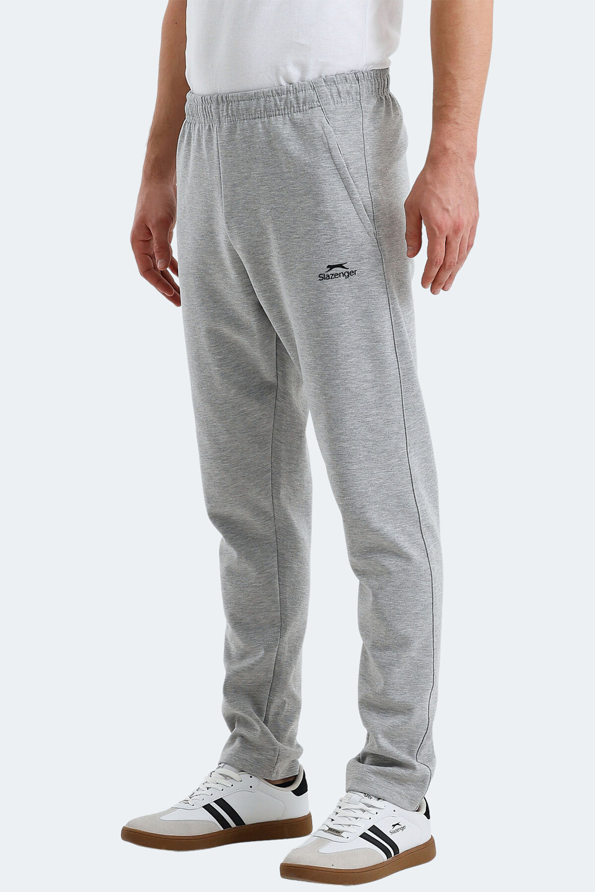 Slazenger VALDIS Erkek Cepli Gri Eşofman Altı