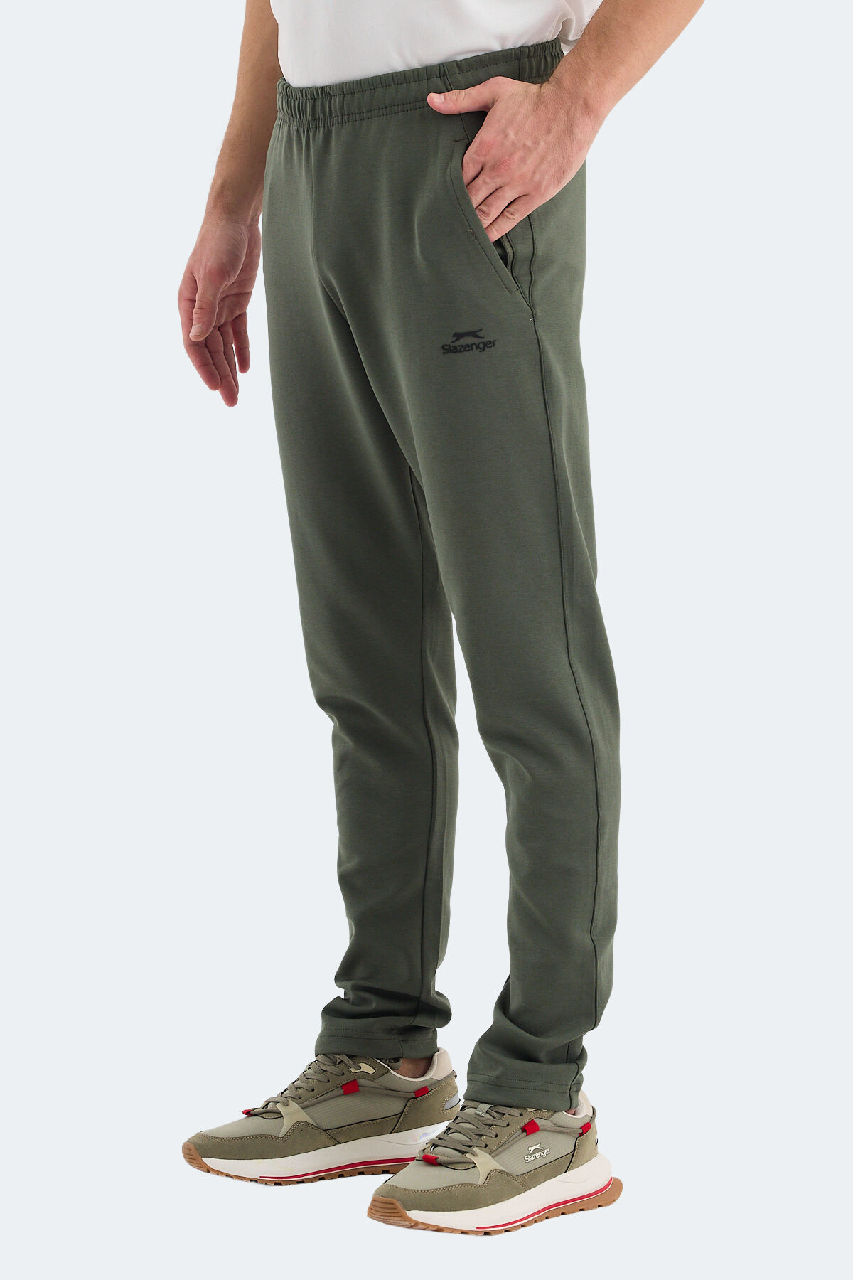 Slazenger VALDIS Erkek Cepli Haki Eşofman Altı