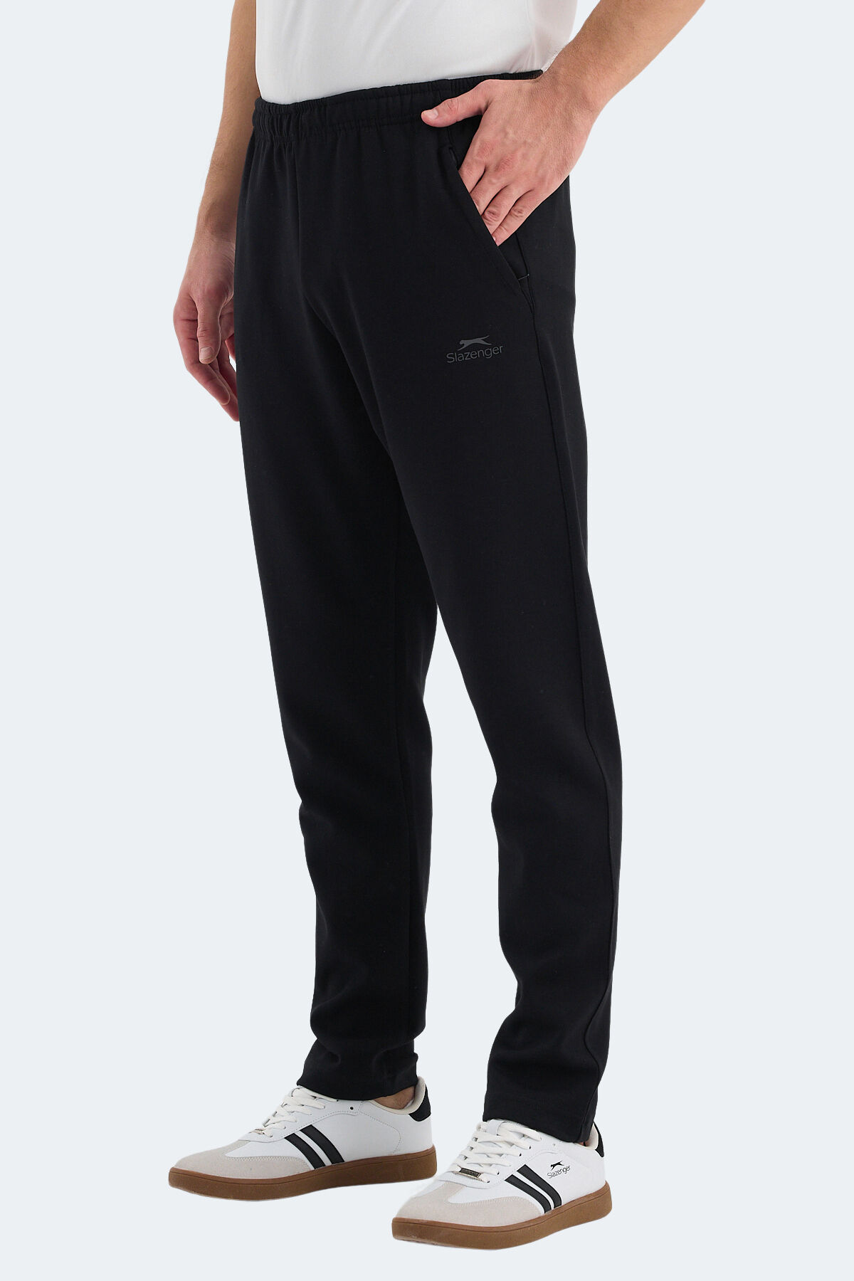 Slazenger VALDIS Erkek Cepli Siyah Eşofman Altı