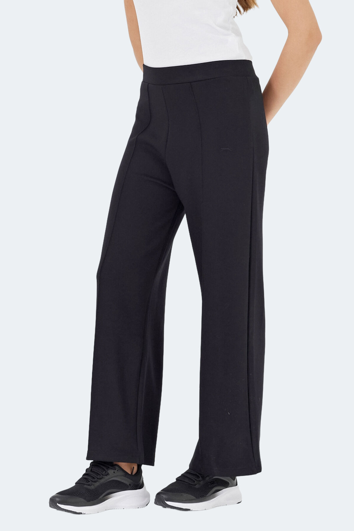 Slazenger VALENTINO Kadın Bol Paça Siyah Eşofman Altı