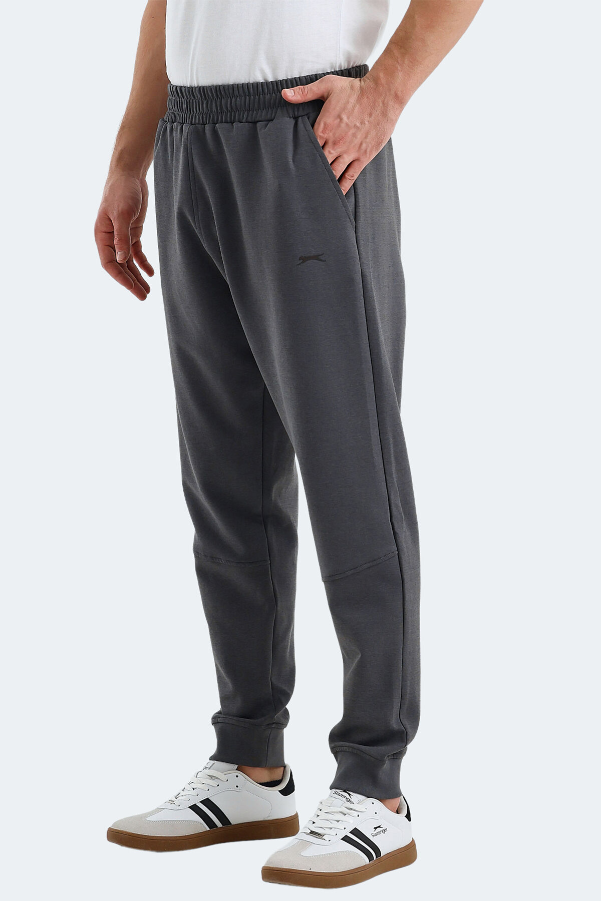 Slazenger VALERIE Erkek Cepli Koyu Gri Eşofman Altı