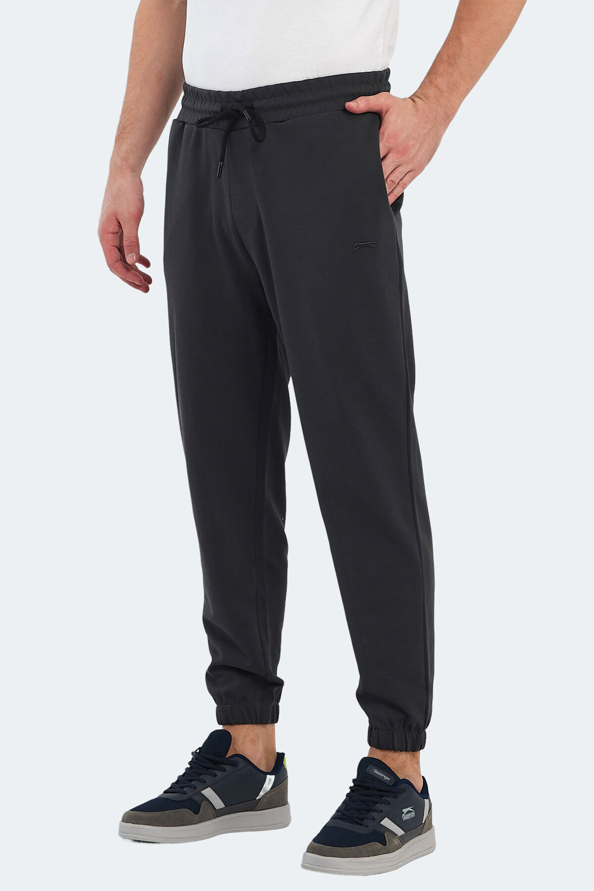Slazenger VARDAN IN Erkek Cepli Koyu Gri Eşofman Altı