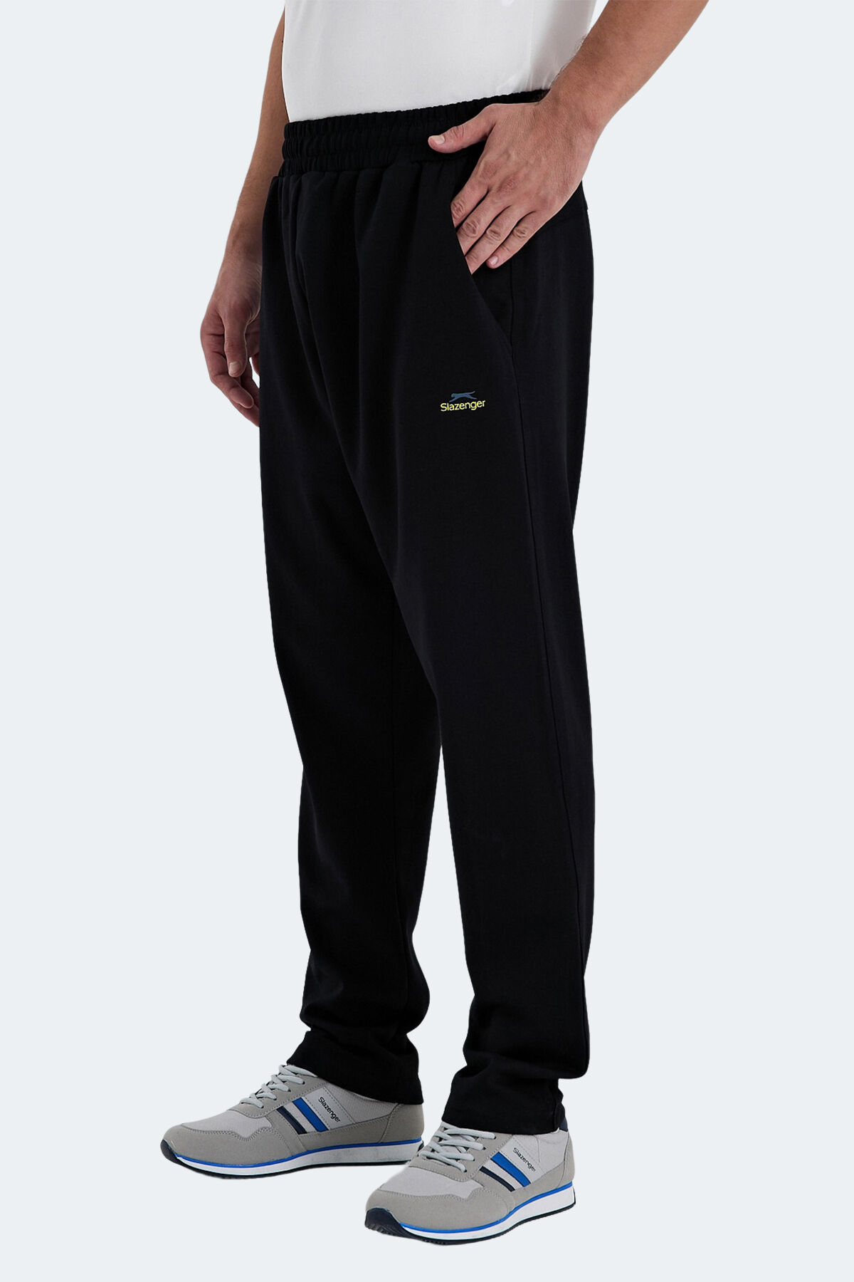 Slazenger VARIATION Erkek Cepli Siyah Eşofman Altı