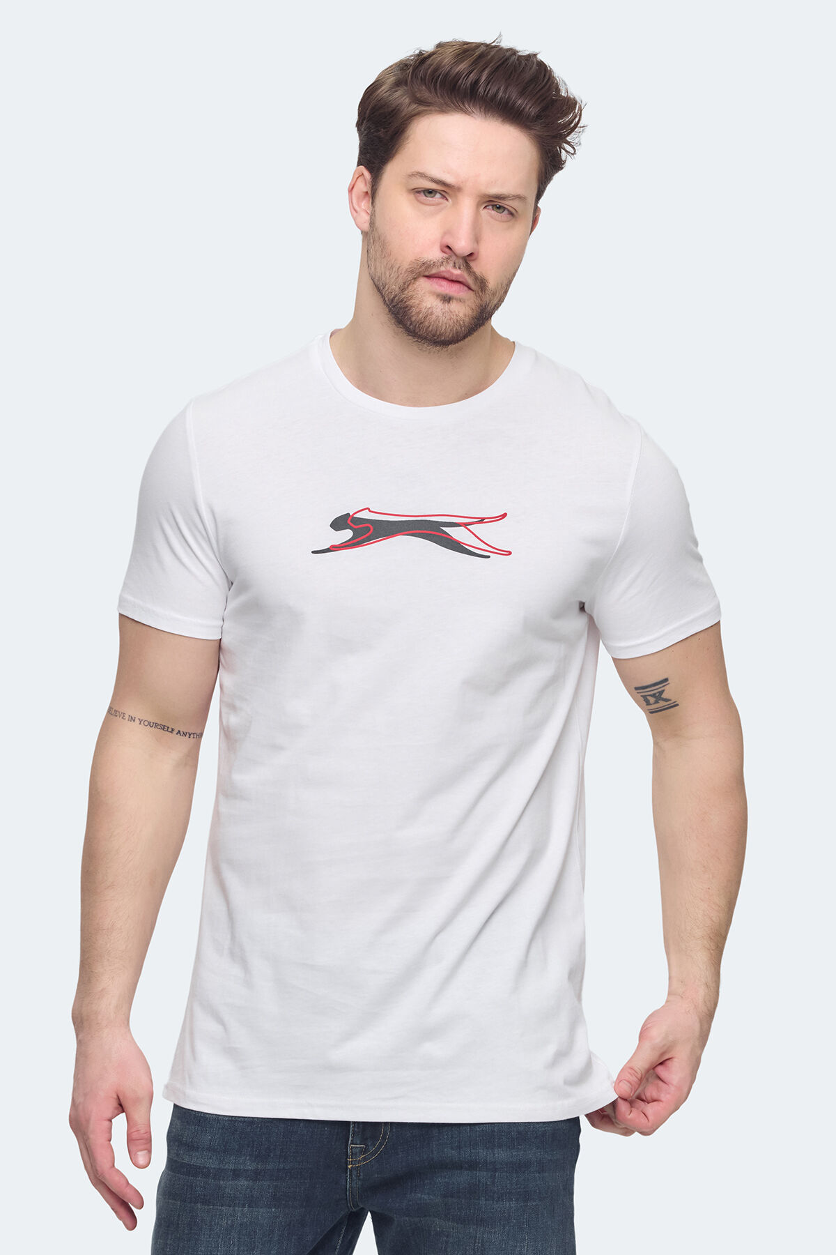 Slazenger VEDRAN KTN Erkek  Beyaz Tişört