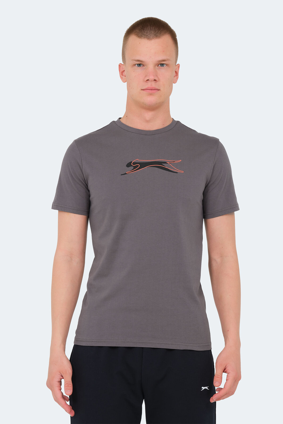 Slazenger VEDRAN KTN Erkek  Koyu Gri Tişört