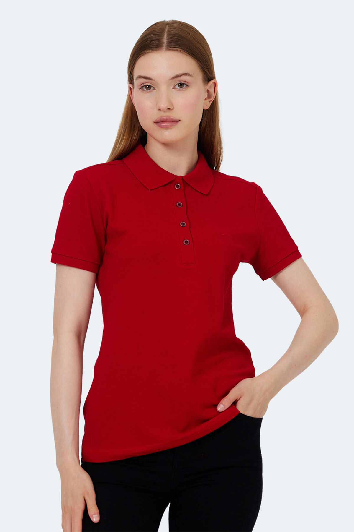 Slazenger VERA I Kadın Polo Yaka Kırmızı Tişört