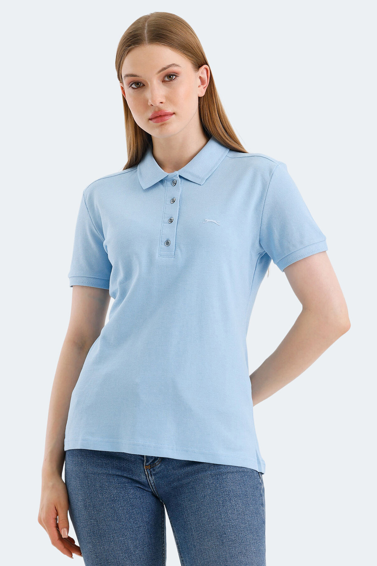 Slazenger VERA I Kadın Polo Yaka Mavi Tişört