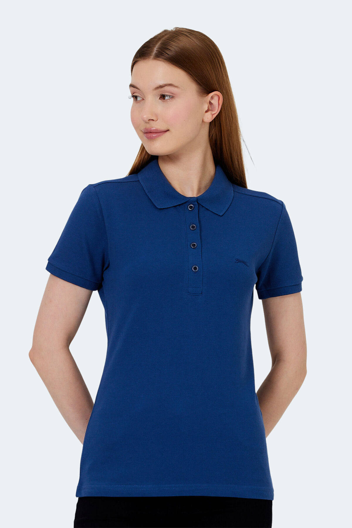 Slazenger VERA I Kadın Polo Yaka Saks Mavi Tişört