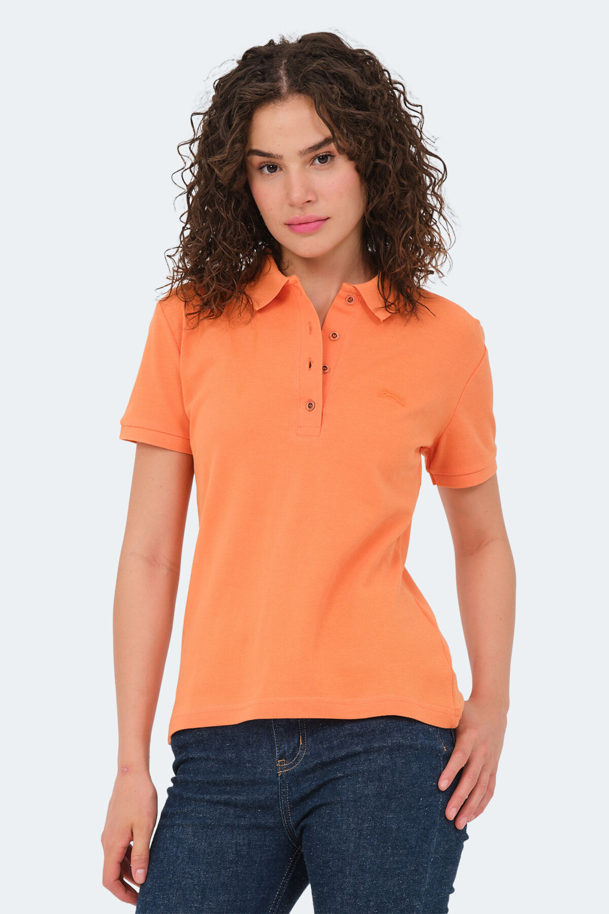 Slazenger VERA I Kadın Polo Yaka Turuncu Tişört