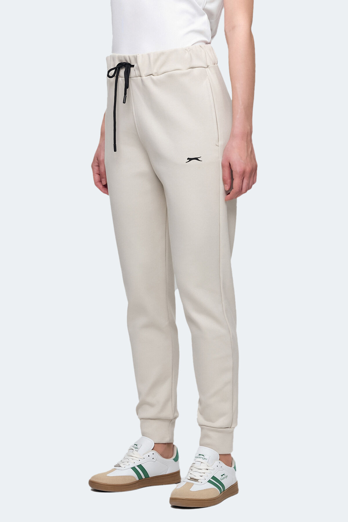 Slazenger VETERAN RBN Kadın Cepli Ekru Eşofman Altı