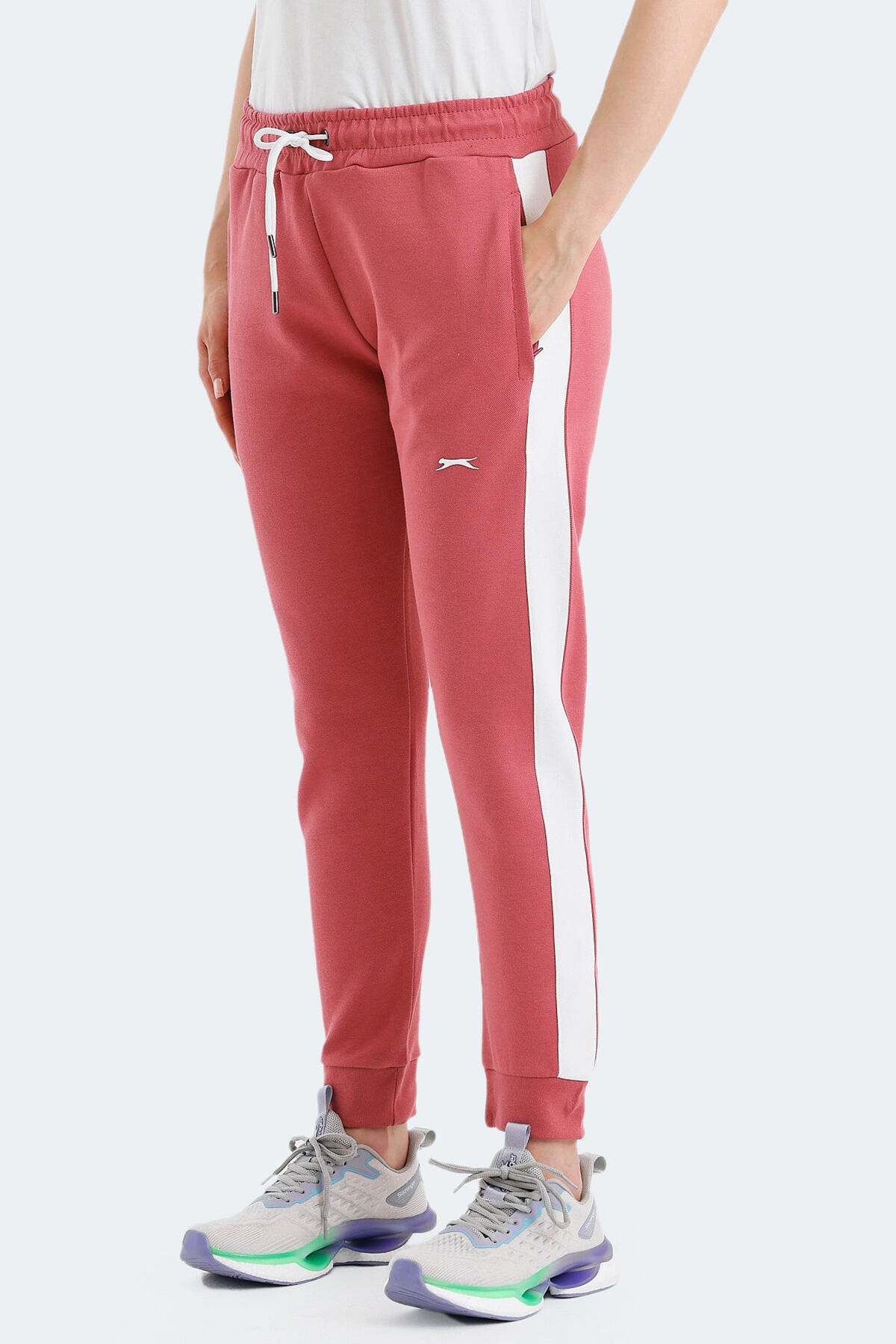 Slazenger VEVA IN Kadın Cepli Gül Eşofman Altı