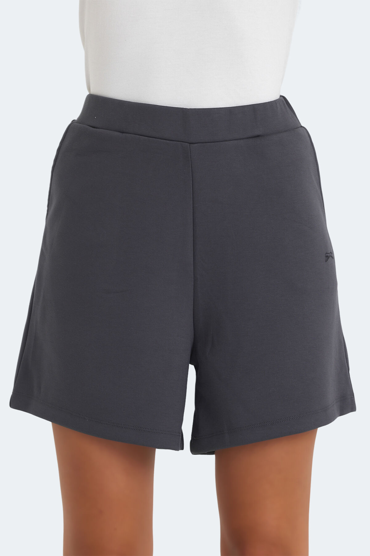 Slazenger VIDAR Kadın Cepli Koyu Gri Şort