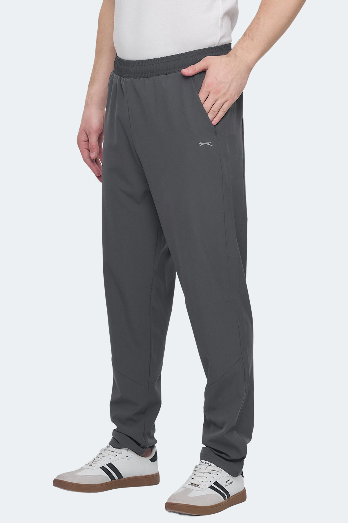 Slazenger VINAL Erkek Cepli Koyu Gri Eşofman Altı