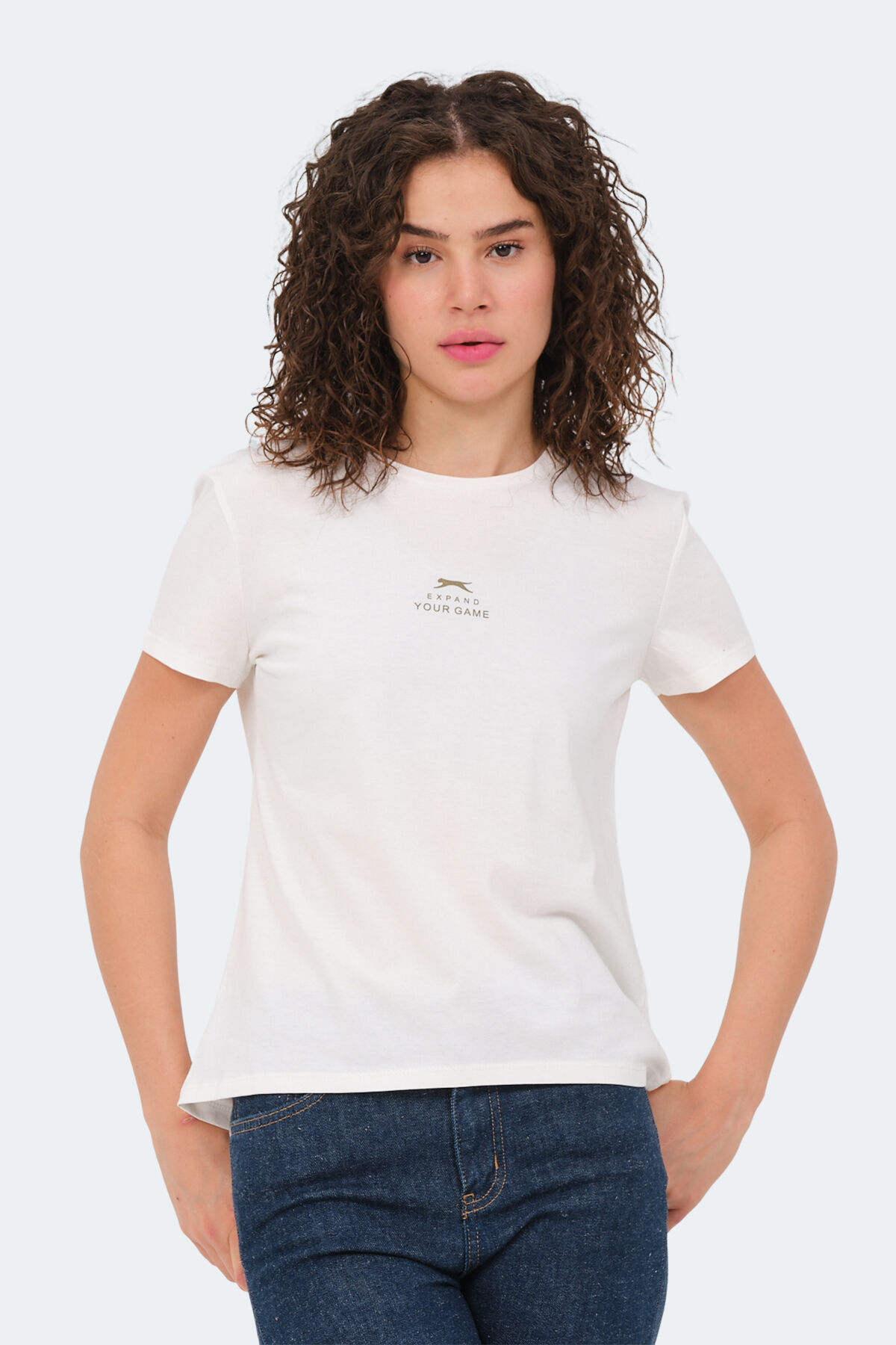 Slazenger VIRAJ IN Kadın  Ekru Tişört