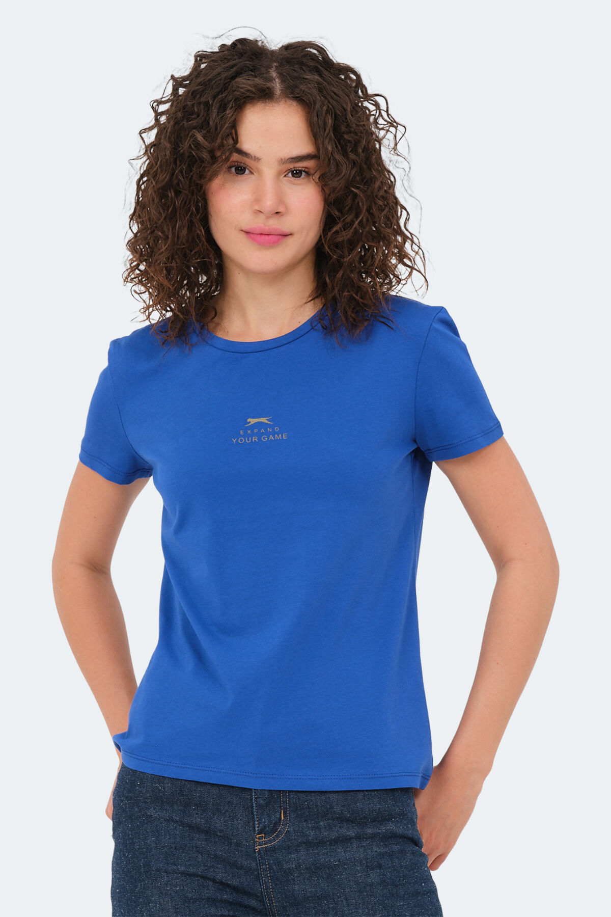 Slazenger VIRAJ Kadın  Saks Mavi Tişört