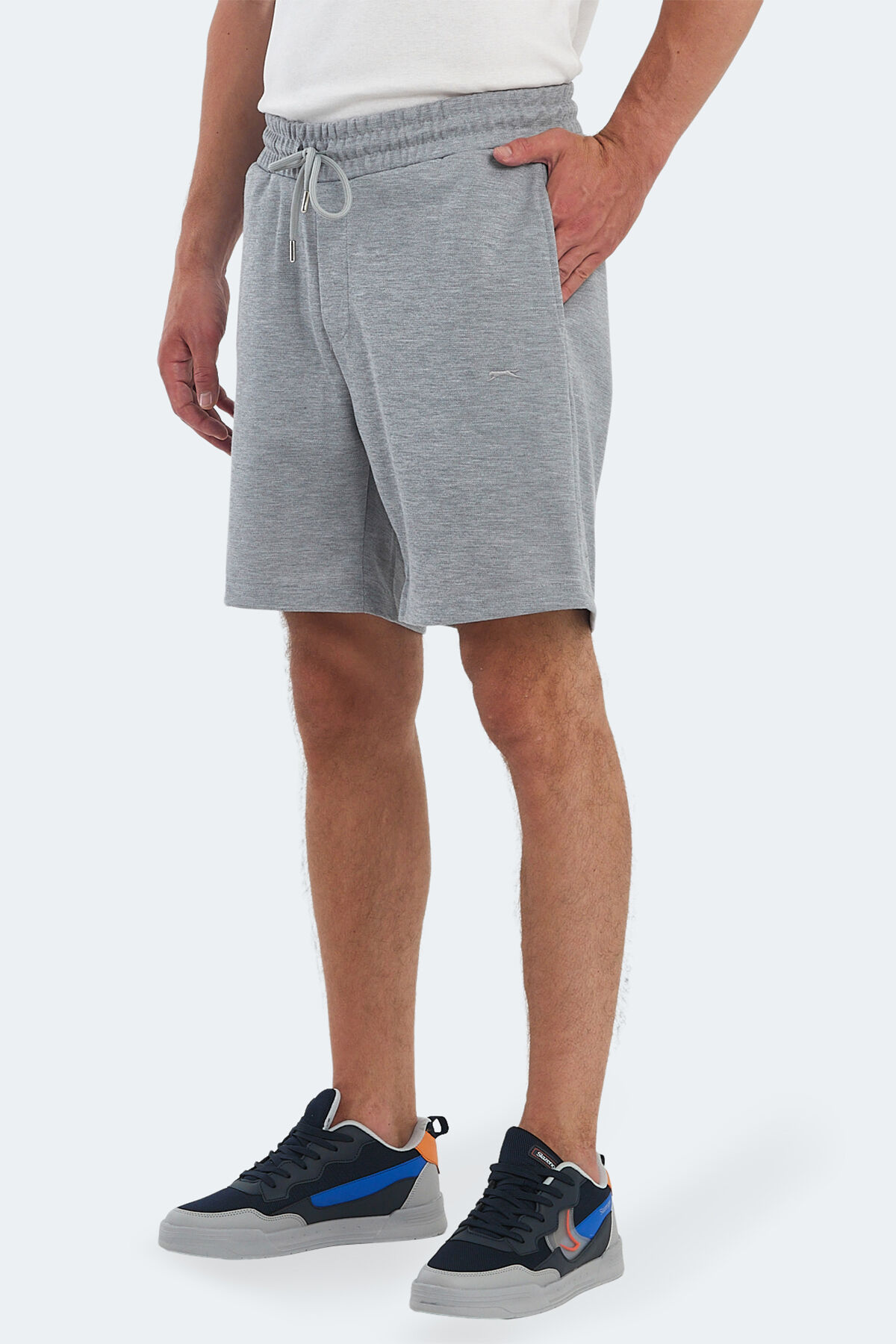 Slazenger VIRTUALLY I Erkek Cepli Gri Şort