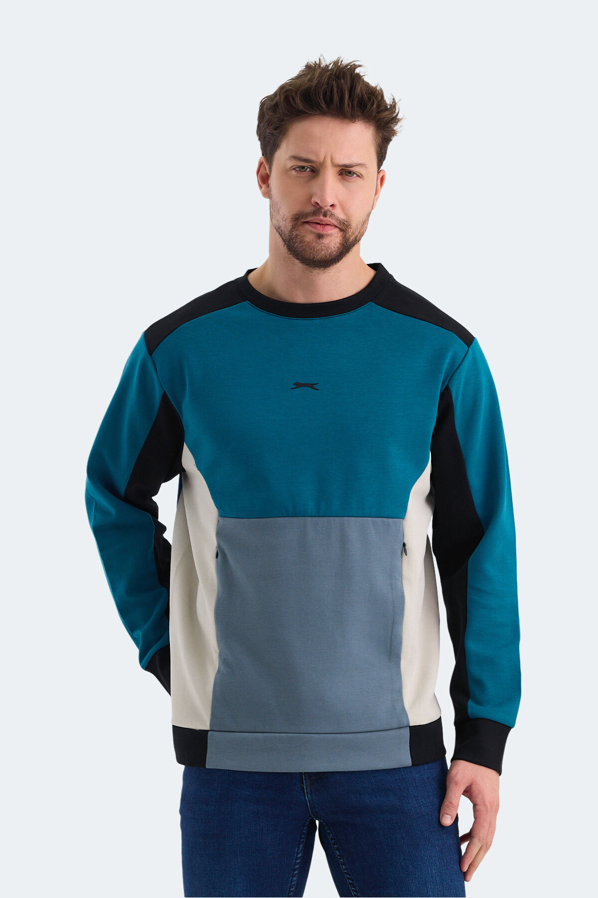 Slazenger VITALI IN Erkek  Petrol Sweatshırt