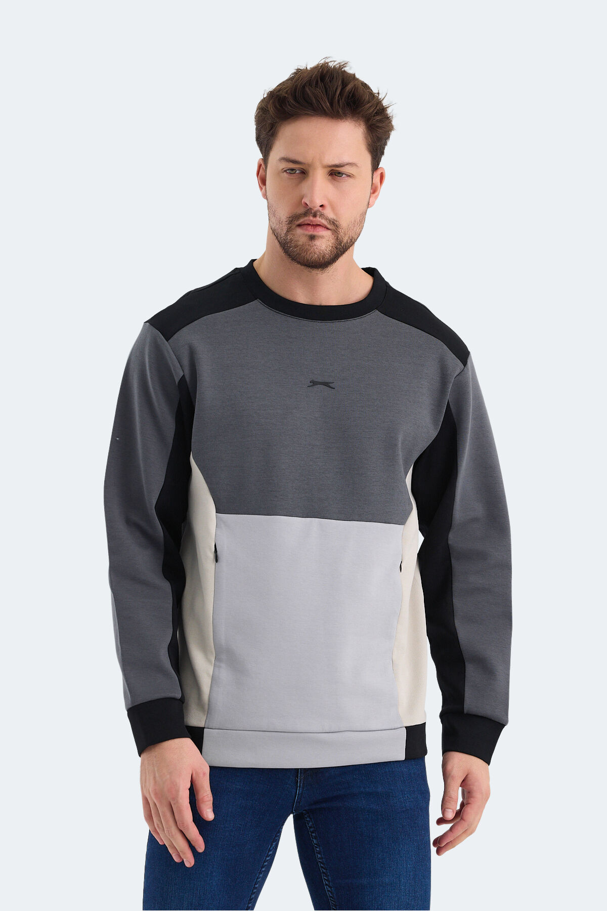 Slazenger VITALI IN Erkek  Siyah Sweatshırt