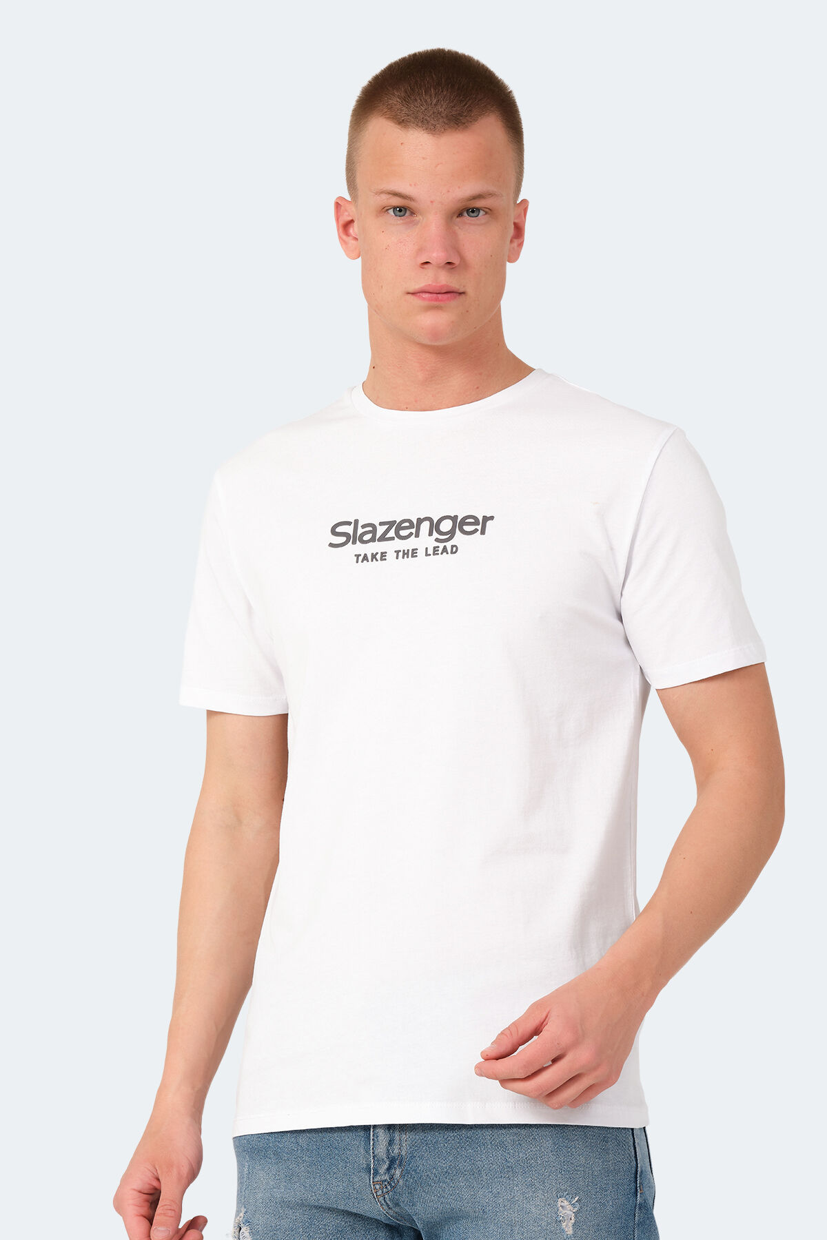 Slazenger VOITTO Erkek  Beyaz Tişört