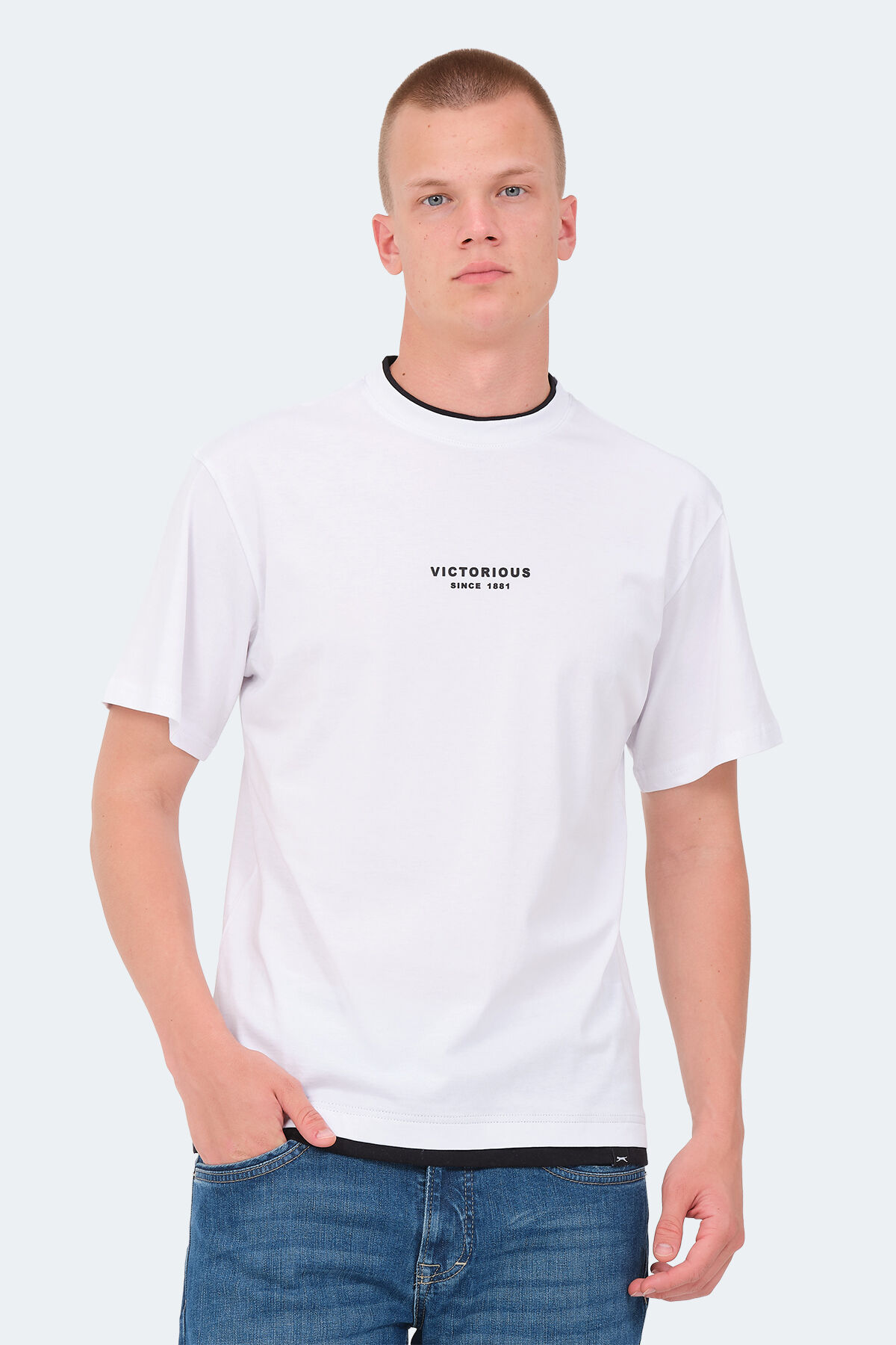 Slazenger VRENI Erkek  Beyaz Tişört